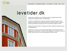 Tablet Screenshot of levetider.dk